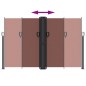 vidaXL Toldo lateral retráctil marrón 160x600 cm vidaXL Toldo lateral retráctil marrón 160x600 cm