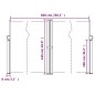 vidaXL Toldo lateral retráctil marrón 160x600 cm vidaXL Toldo lateral retráctil marrón 160x600 cm