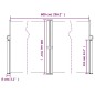 vidaXL Toldo lateral retráctil gris antracita 180x600 cm vidaXL Toldo lateral retráctil gris antracita 180x600 cm