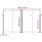 vidaXL Toldo lateral retráctil crema 200x600 cm vidaXL Toldo lateral retráctil crema 200x600 cm
