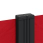 vidaXL Toldo lateral retráctil rojo 200x600 cm vidaXL Toldo lateral retráctil rojo 200x600 cm