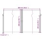 vidaXL Toldo lateral retráctil rojo 200x600 cm vidaXL Toldo lateral retráctil rojo 200x600 cm