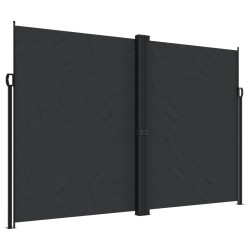 vidaXL Toldo lateral retráctil negro 220x600 cm