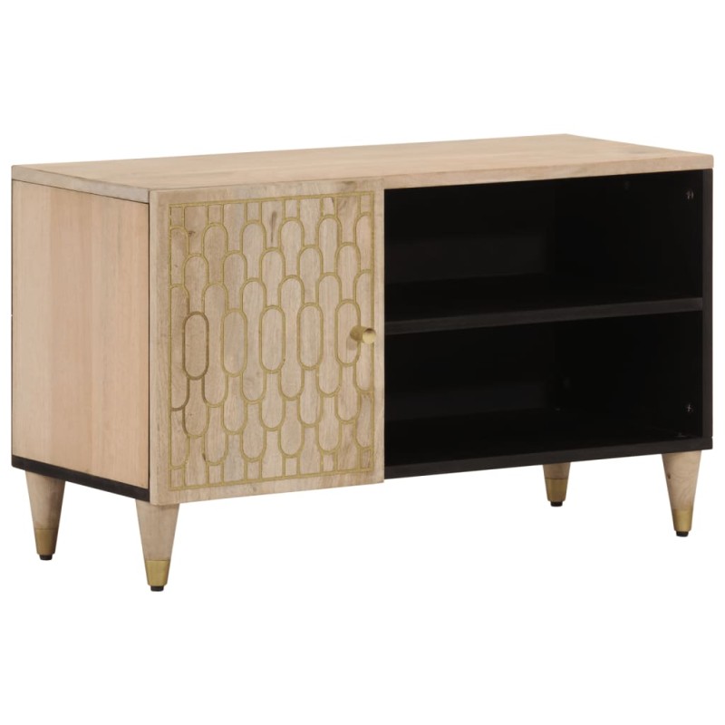 vidaXL Mueble de TV madera maciza de mango 80x31x46 cm vidaXL Mueble de TV madera maciza de mango 80x31x46 cm