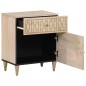 vidaXL Mesita de noche madera maciza de mango 50x33x60 cm vidaXL Mesita de noche madera maciza de mango 50x33x60 cm