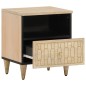 vidaXL Mesita de noche de madera maciza de mango 40x33x46 cm
