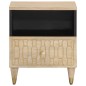 vidaXL Mesita de noche de madera maciza de mango 40x33x46 cm