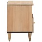 vidaXL Mesita de noche de madera maciza de mango 40x33x46 cm