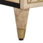 vidaXL Mesita de noche de madera maciza de mango 40x33x46 cm
