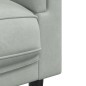 vidaXL Sofá con cojines de 3 plazas terciopelo gris claro vidaXL Sofá con cojines de 3 plazas terciopelo gris claro