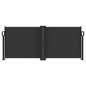 vidaXL Toldo lateral retráctil negro 100x600 cm vidaXL Toldo lateral retráctil negro 100x600 cm