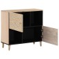 vidaXL Armario auxiliar madera maciza de mango 80x33x75 cm vidaXL Armario auxiliar madera maciza de mango 80x33x75 cm