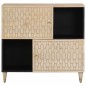 vidaXL Armario auxiliar madera maciza de mango 80x33x75 cm vidaXL Armario auxiliar madera maciza de mango 80x33x75 cm