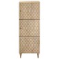 vidaXL Aparador alto madera maciza de mango 40x33x110 cm