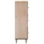 vidaXL Aparador alto madera maciza de mango 40x33x110 cm