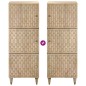 vidaXL Aparador alto madera maciza de mango 40x33x110 cm