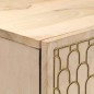 vidaXL Aparador alto madera maciza de mango 40x33x110 cm