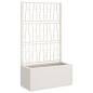 vidaXL Jardinera con enrejado PP blanco 80x36x140 cm vidaXL Jardinera con enrejado PP blanco 80x36x140 cm