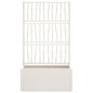 vidaXL Jardinera con enrejado PP blanco 80x36x140 cm vidaXL Jardinera con enrejado PP blanco 80x36x140 cm