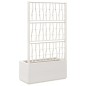 vidaXL Jardinera con enrejado PP blanco 80x36x140 cm vidaXL Jardinera con enrejado PP blanco 80x36x140 cm
