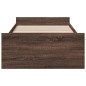 vidaXL Cama con cajones madera de ingeniería marrón roble 75x190 cm vidaXL Cama con cajones madera de ingeniería marrón roble 75x190 cm