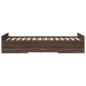 vidaXL Cama con cajones madera de ingeniería marrón roble 75x190 cm vidaXL Cama con cajones madera de ingeniería marrón roble 75x190 cm