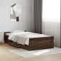 vidaXL Cama con cajones madera de ingeniería marrón roble 90x200 cm vidaXL Cama con cajones madera de ingeniería marrón roble 90x200 cm