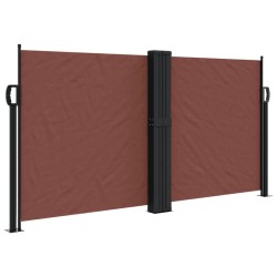 vidaXL Toldo lateral retráctil marrón 120x1000 cm