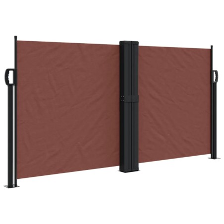 vidaXL Toldo lateral retráctil marrón 120x1000 cm