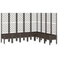 vidaXL Jardinera con enrejado PP marrón 200x160x142 cm vidaXL Jardinera con enrejado PP marrón 200x160x142 cm