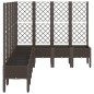 vidaXL Jardinera con enrejado PP marrón 200x160x142 cm vidaXL Jardinera con enrejado PP marrón 200x160x142 cm