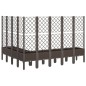 vidaXL Jardinera con enrejado PP marrón 200x160x142 cm vidaXL Jardinera con enrejado PP marrón 200x160x142 cm