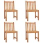 vidaXL Juego de comedor para jardín 5 piezas madera maciza de teca vidaXL Juego de comedor para jardín 5 piezas madera maciza de teca
