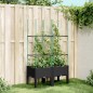 vidaXL Jardinera con enrejado PP negro 80x40x142,5 cm vidaXL Jardinera con enrejado PP negro 80x40x142,5 cm