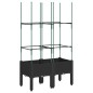 vidaXL Jardinera con enrejado PP negro 80x40x142,5 cm vidaXL Jardinera con enrejado PP negro 80x40x142,5 cm