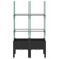vidaXL Jardinera con enrejado PP negro 80x40x142,5 cm vidaXL Jardinera con enrejado PP negro 80x40x142,5 cm