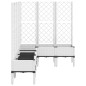 vidaXL Jardinera con enrejado PP blanco 160x120x142 cm vidaXL Jardinera con enrejado PP blanco 160x120x142 cm