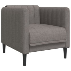 vidaXL Sillón de tela gris taupe