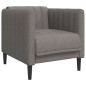 vidaXL Sillón de tela gris taupe