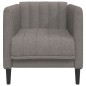 vidaXL Sillón de tela gris taupe