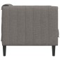 vidaXL Sillón de tela gris taupe