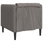 vidaXL Sillón de tela gris taupe