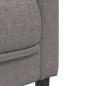 vidaXL Sillón de tela gris taupe
