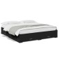 vidaXL Estructura cama con cajones madera ingeniería negra 200x200 cm vidaXL Estructura cama con cajones madera ingeniería negra 200x200 cm