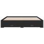 vidaXL Estructura cama con cajones madera ingeniería negra 200x200 cm vidaXL Estructura cama con cajones madera ingeniería negra 200x200 cm