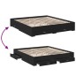 vidaXL Estructura cama con cajones madera ingeniería negra 200x200 cm vidaXL Estructura cama con cajones madera ingeniería negra 200x200 cm