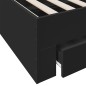 vidaXL Estructura cama con cajones madera ingeniería negra 200x200 cm vidaXL Estructura cama con cajones madera ingeniería negra 200x200 cm