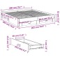 vidaXL Estructura cama con cajones madera ingeniería negra 200x200 cm vidaXL Estructura cama con cajones madera ingeniería negra 200x200 cm