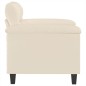 vidaXL Sillón de tela de microfibra beige 60 cm vidaXL Sillón de tela de microfibra beige 60 cm