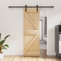 vidaXL Puerta corredera con herrajes madera maciza de pino 70x210 cm vidaXL Puerta corredera con herrajes madera maciza de pino 70x210 cm